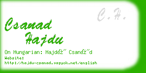 csanad hajdu business card